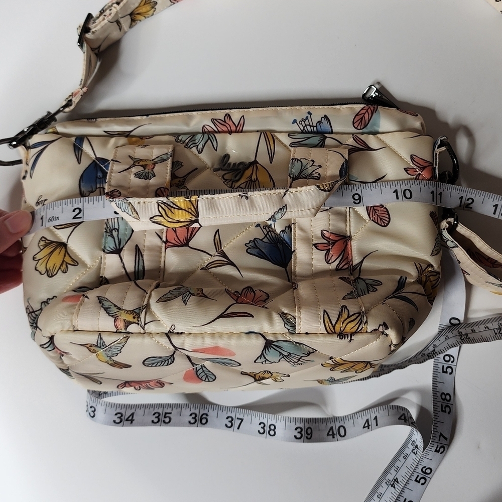 lug Floral Crossbody Bag in Cream, Pink, Blue, Yellow - Picture 9 of 9